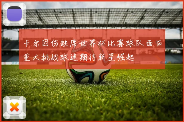 卡尔因伤缺席世界杯比赛球队面临重大挑战球迷期待新星崛起